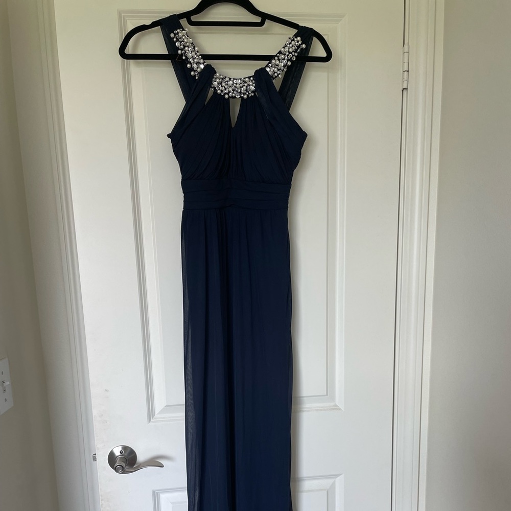Navy Blue Prom Dress From City Triangles